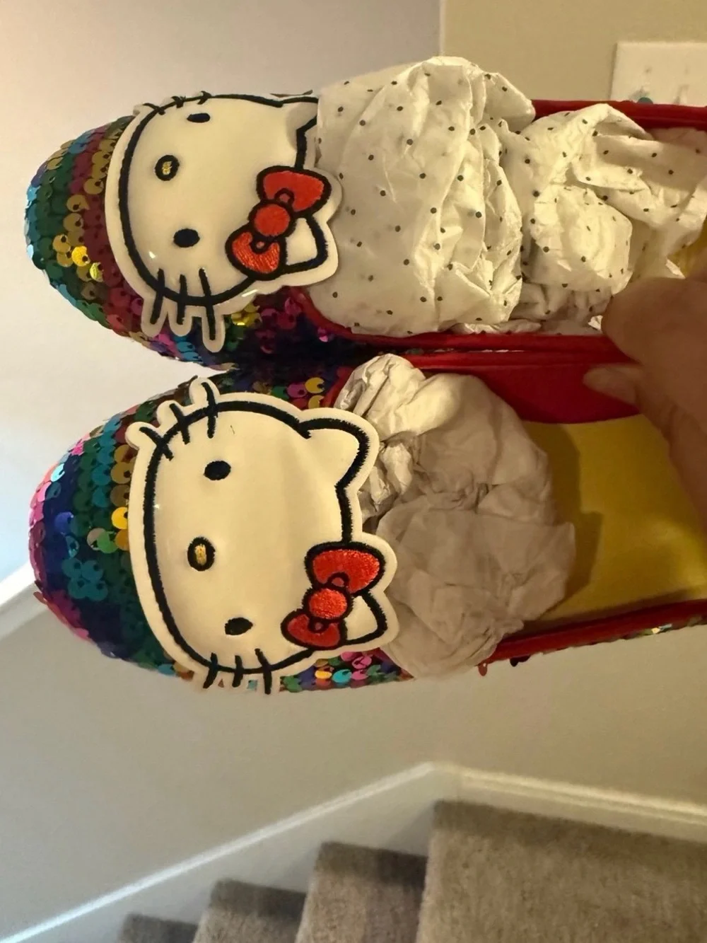 Modcloth x Hello Kitty Rainbow Sequin flats in US size 7 / 38